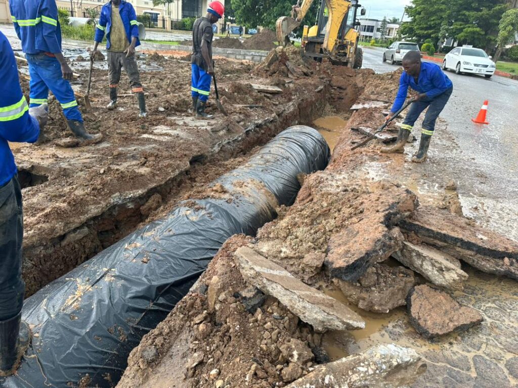 Drainage system installation