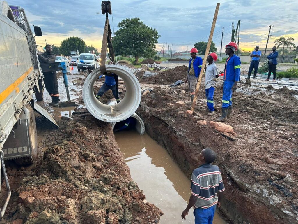 Professional pipe installation work